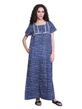 100% Cotton Nighty with Side Pocket | Printed